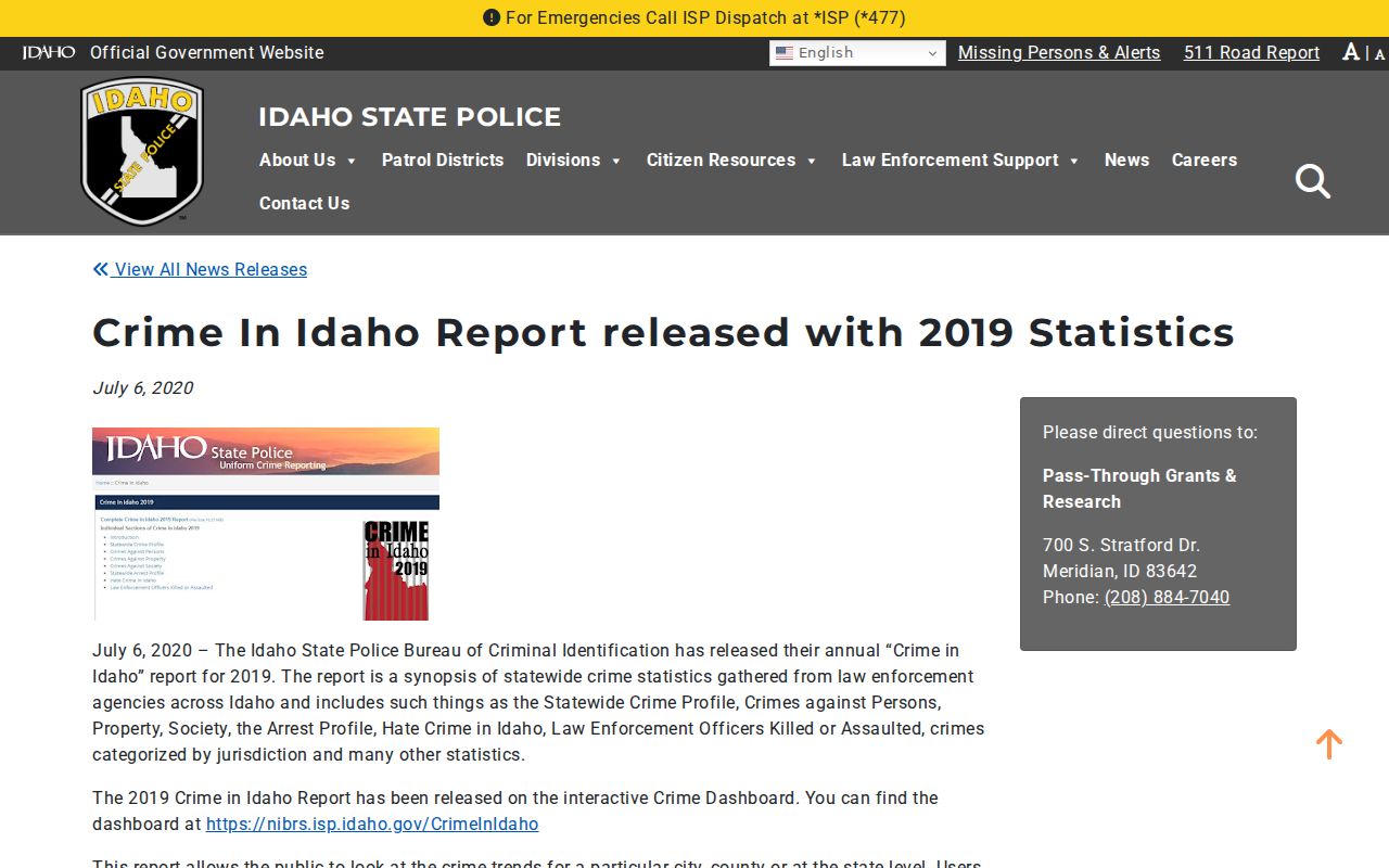 Official crime statistics source for Council criminal records